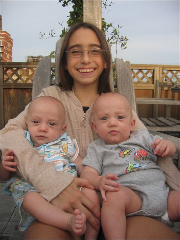 Sebastian, Owen, & Carly on the roofdeck